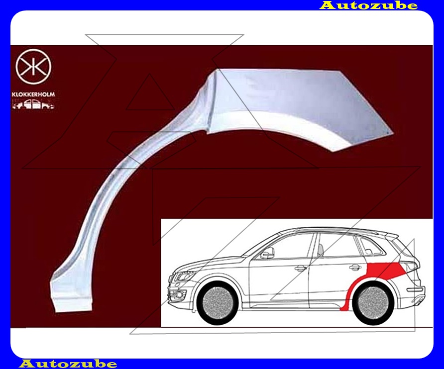 Hátsó sárvédő javítóív bal {KLOKKERHOLM} Hátsó sárvédő javítóív bal {KLOKKERHOLM}