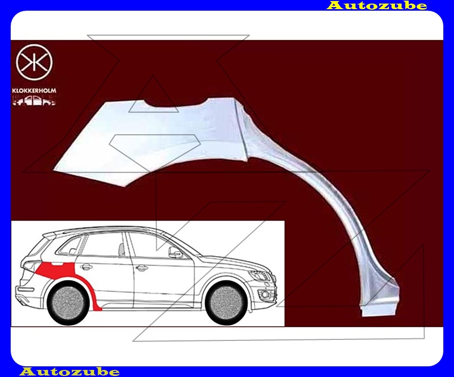 Hátsó sárvédő javítóív jobb {KLOKKERHOLM} Hátsó sárvédő javítóív jobb {KLOKKERHOLM}