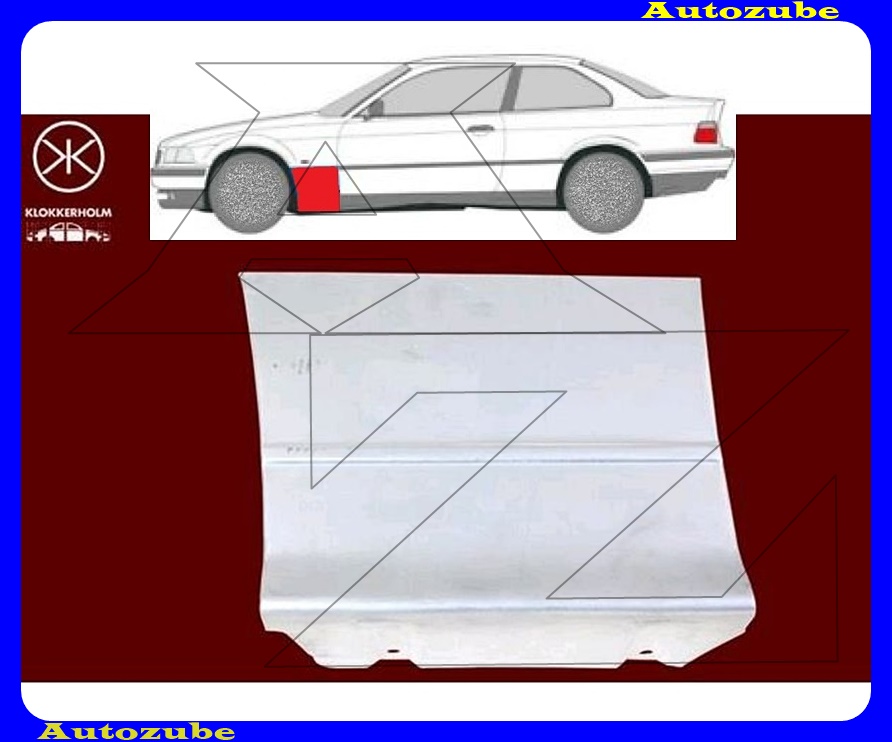 Első sárvédő hátsó alsó rész bal Első sárvédő hátsó alsó rész bal