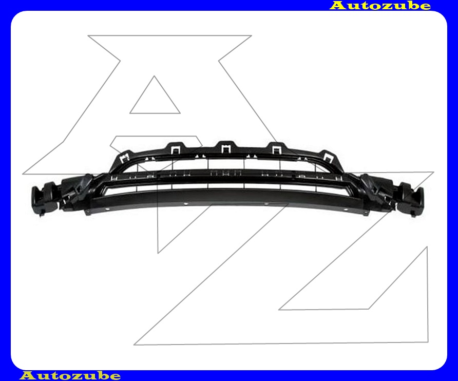 Első lökhárító rács középső, fekete Első lökhárító rács középső, fekete