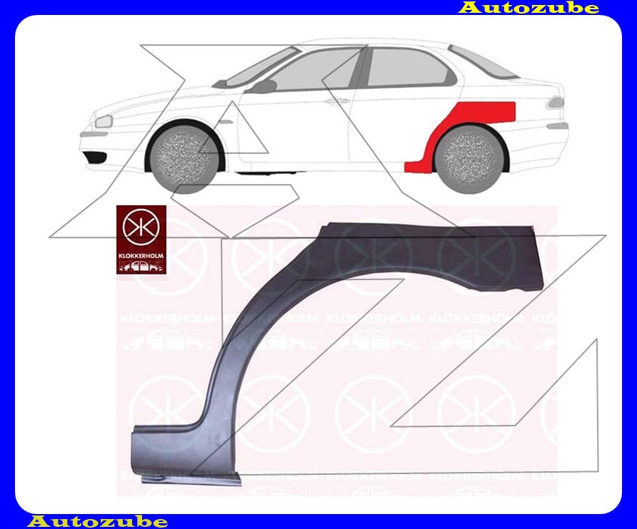 Hátsó sárvédő javítóív bal Hátsó sárvédő javítóív bal