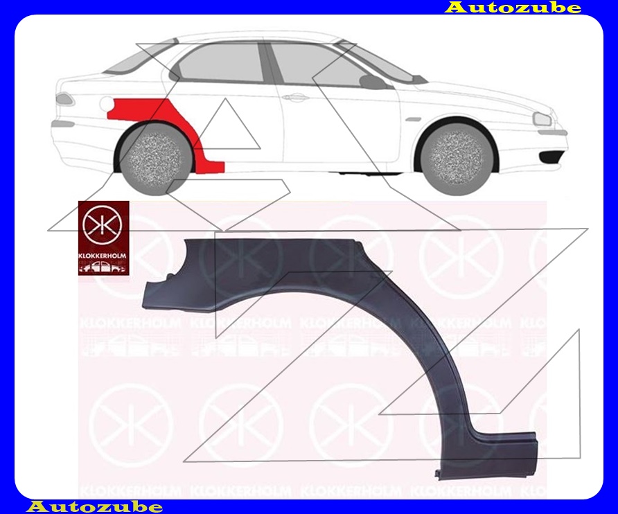 Hátsó sárvédő javítóív jobb Hátsó sárvédő javítóív jobb
