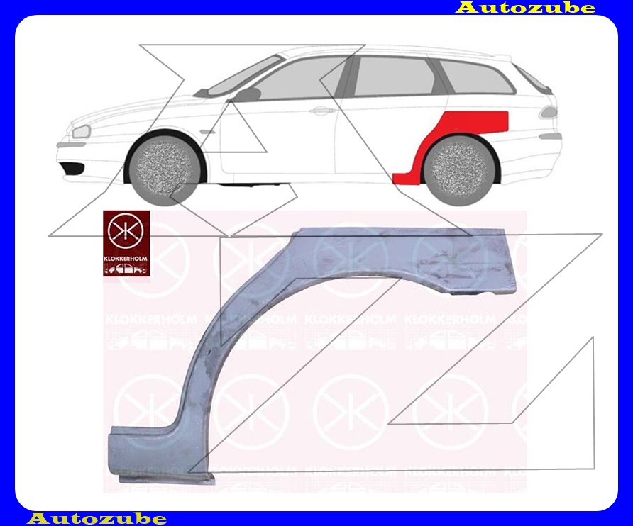 Hátsó sárvédő javítóív bal Hátsó sárvédő javítóív bal