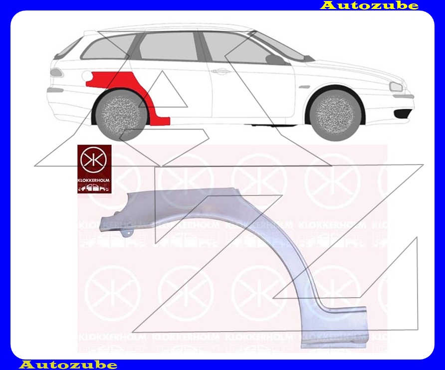Hátsó sárvédő javítóív jobb Hátsó sárvédő javítóív jobb