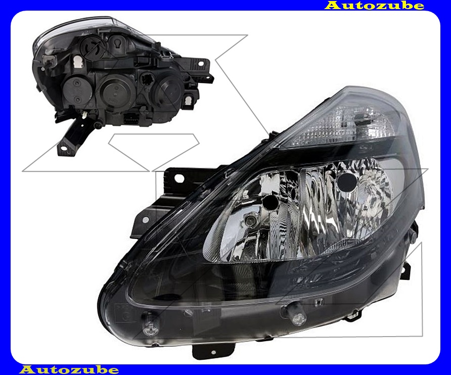 Fényszóró bal fekete házas (H7/H7) (motor nélkül) {VALEO} Fényszóró bal fekete házas (H7/H7) (motor nélkül) {VALEO}