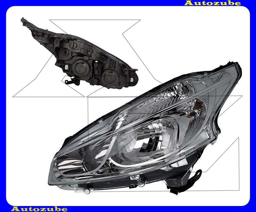 Fényszóró bal (H7/H7/W21/5W) motorral {VALEO} Fényszóró bal (H7/H7/W21/5W) motorral {VALEO}