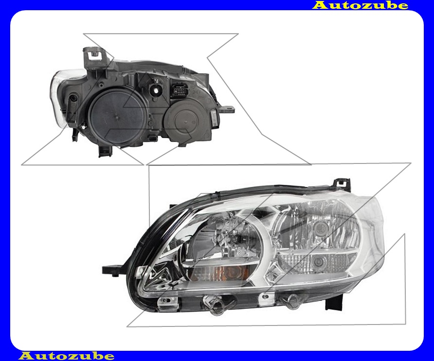 Fényszóró bal (H7/H1/W5W) kézi állítású {VALEO} /RENDELÉSRE/ Fényszóró bal (H7/H1/W5W) kézi állítású {VALEO} /RENDELÉSRE/