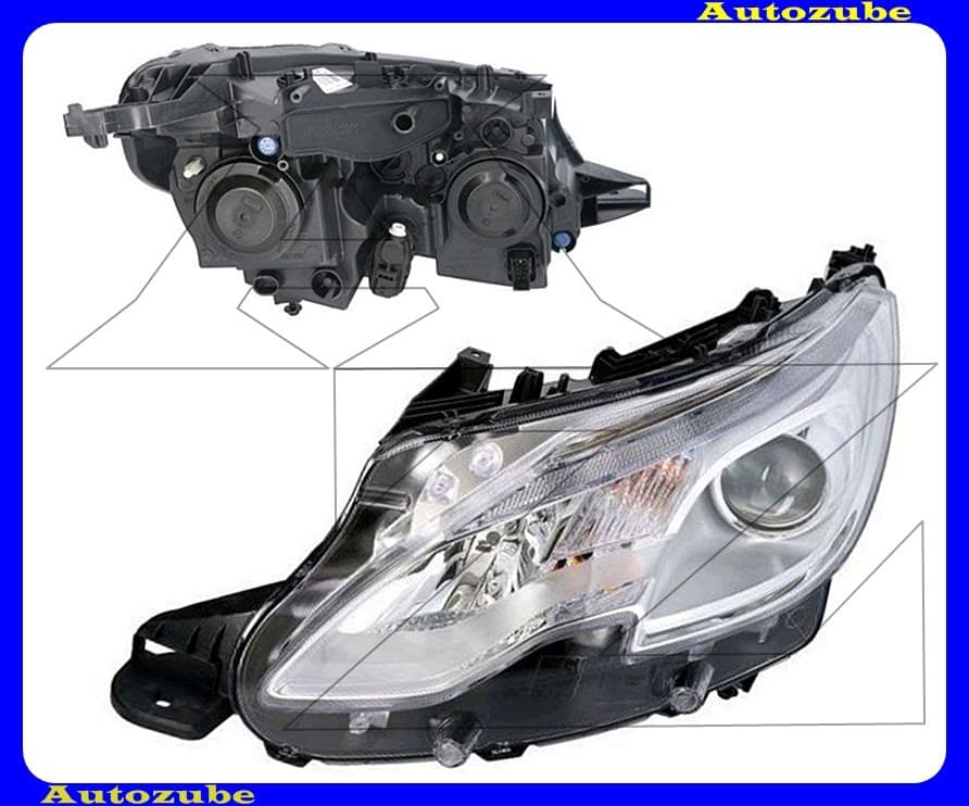 Fényszóró bal (H7/LED) {VALEO} Fényszóró bal (H7/LED) {VALEO}