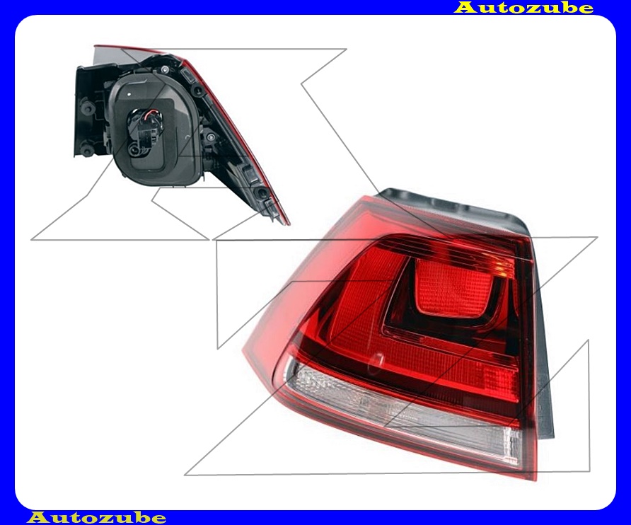 Hátsó lámpa bal külső Hátsó lámpa bal külső