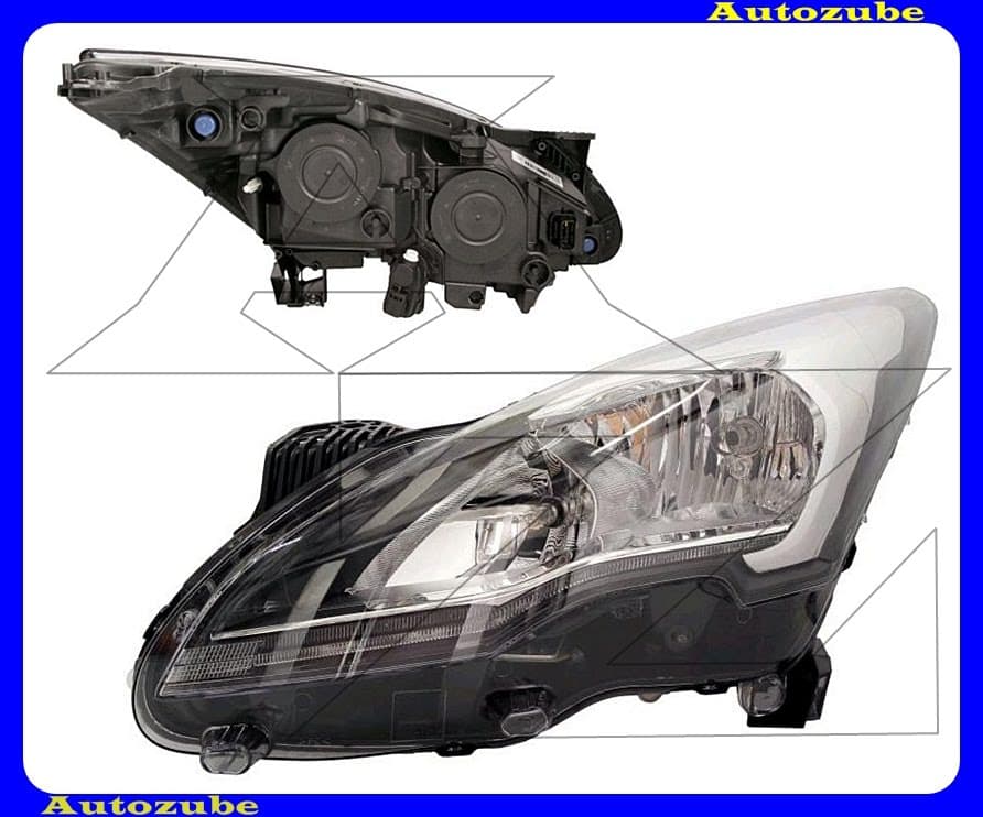 Fényszóró bal (HB3/H7/LED) nappali fénnyel, motorral {VALEO} /RENDELÉSRE/ Fényszóró bal (HB3/H7/LED) nappali fénnyel, motorral {VALEO} /RENDELÉSRE/