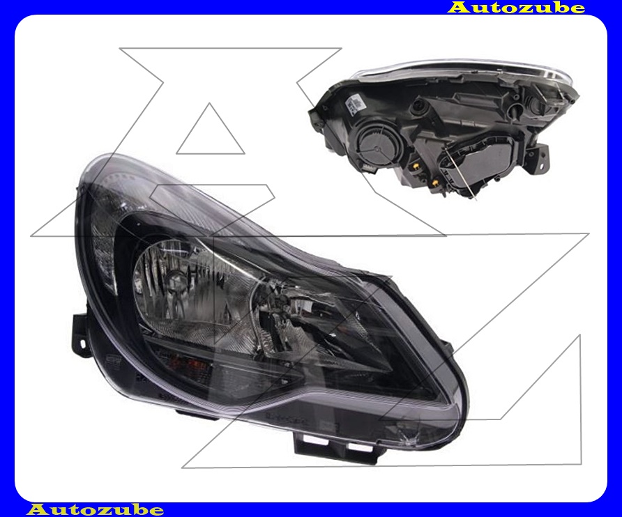 Fényszóró jobb fekete házas (H7/H1/PY24W) nappali fénnyel, motorral {VALEO} Fényszóró jobb fekete házas (H7/H1/PY24W) nappali fénnyel, motorral {VALEO}