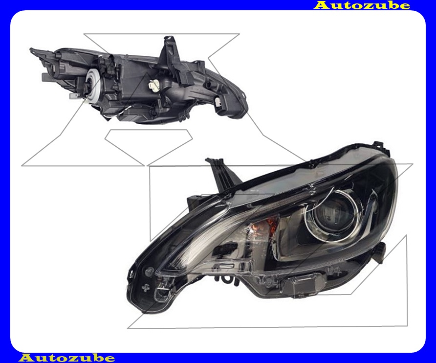 Fényszóró bal (HIR2/LED) {VALEO} (motor nélkül) {VALEO} Fényszóró bal (HIR2/LED) {VALEO} (motor nélkül) {VALEO}