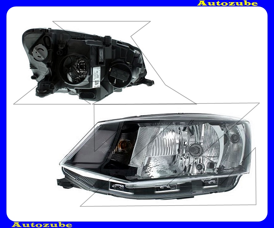 Fényszóró bal (H4) (motor nélkül)  {VALEO}