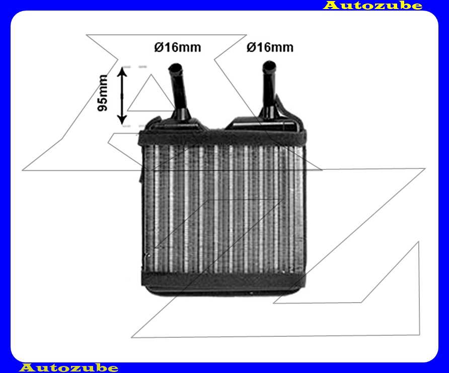 Fűtőradiátor 167x181x38 Fűtőradiátor 167x181x38