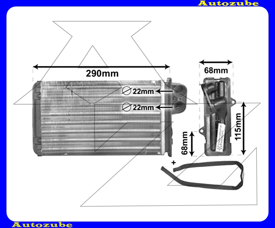 Fűtőradiátor 250x156x42 Fűtőradiátor 250x156x42