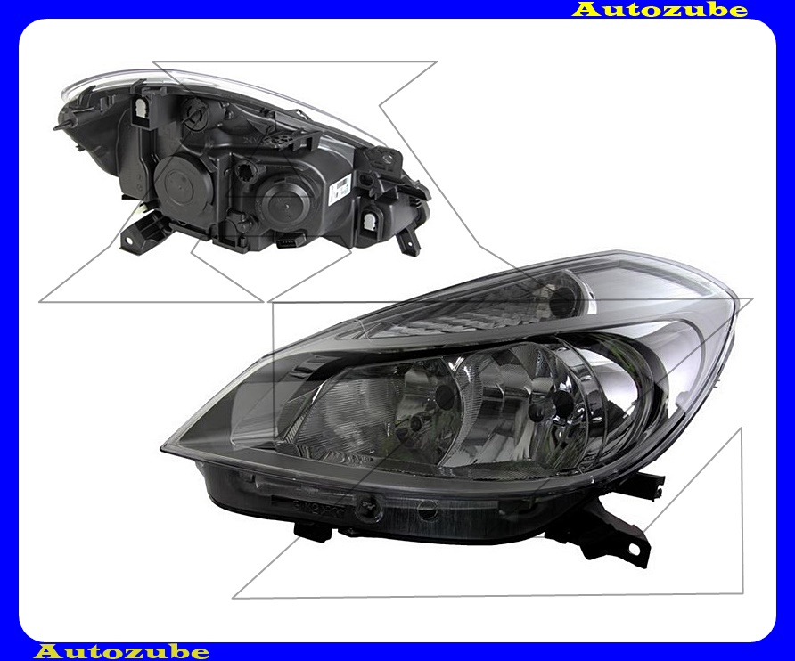 Fényszóró bal (H7/H7) króm házas (motor nélkül) {VALEO} Fényszóró bal (H7/H7) króm házas (motor nélkül) {VALEO}