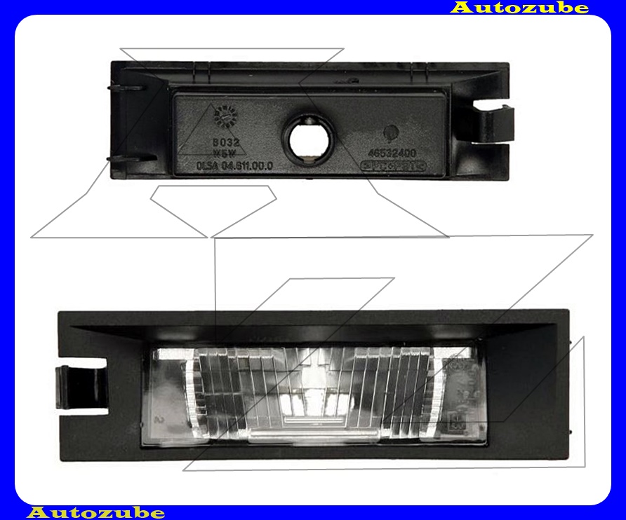 Rendszámvilágítás (foglalat nélkül)
