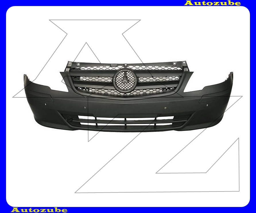 Első lökhárító fényezhető, 6 szenzoros Első lökhárító fényezhető, 6 szenzoros