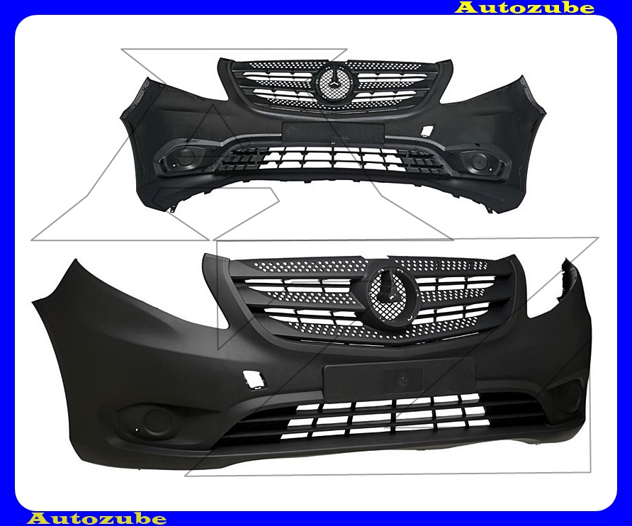 Első lökhárító fényezhető Első lökhárító fényezhető