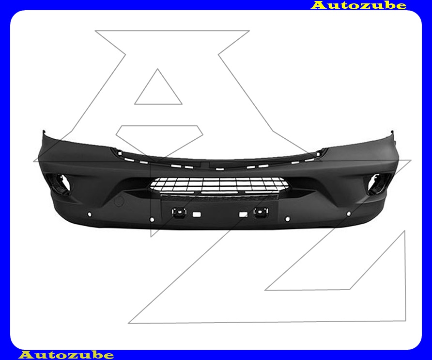 Első lökhárító fekete, ködlámpás, 6 szenzoros Első lökhárító fekete, ködlámpás, 6 szenzoros