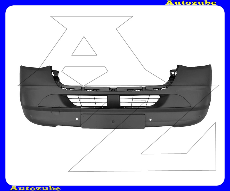 Első lökhárító fekete, 6 szenzoros Első lökhárító fekete, 6 szenzoros