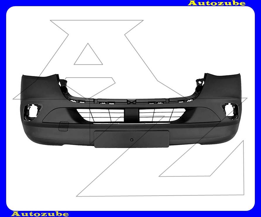 Első lökhárító fekete, ködlámpás Első lökhárító fekete, ködlámpás