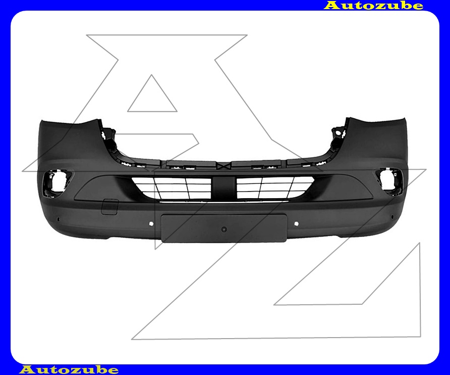 Első lökhárító fekete, ködlámpás és 6 szenzoros Első lökhárító fekete, ködlámpás és 6 szenzoros
