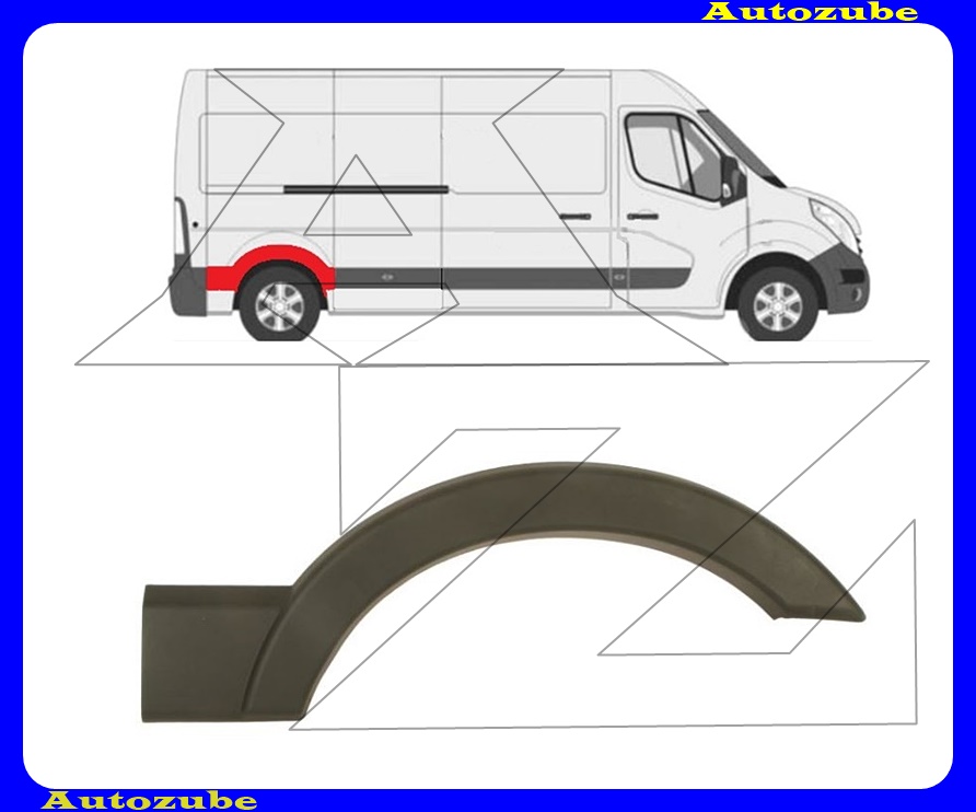 Kerékív díszléc jobb hátsó Kerékív díszléc jobb hátsó