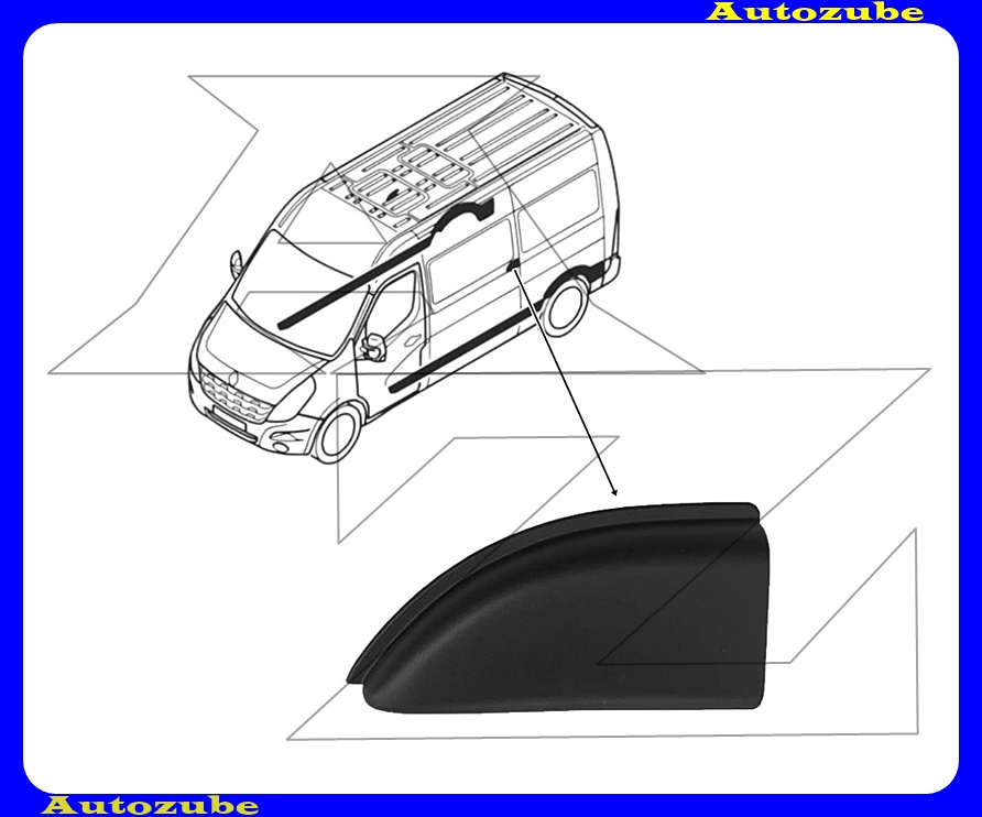 Tolóajtósin díszléc bal Tolóajtósin díszléc bal