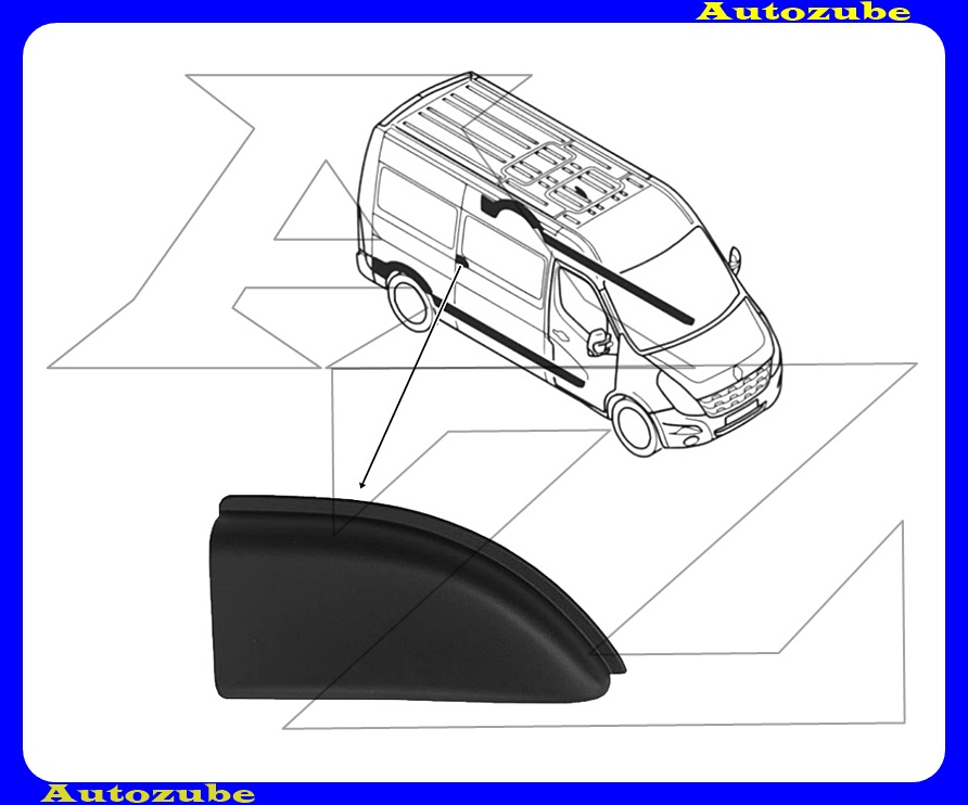 Tolóajtósin díszléc jobb Tolóajtósin díszléc jobb