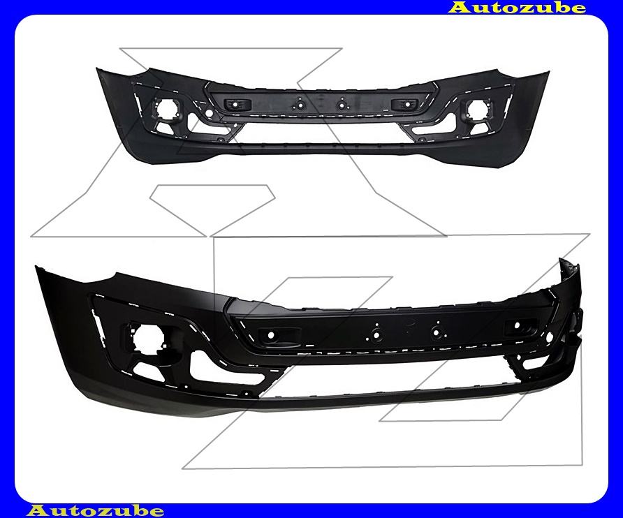 Első lökhárító alsó rész, fekete Első lökhárító alsó rész, fekete