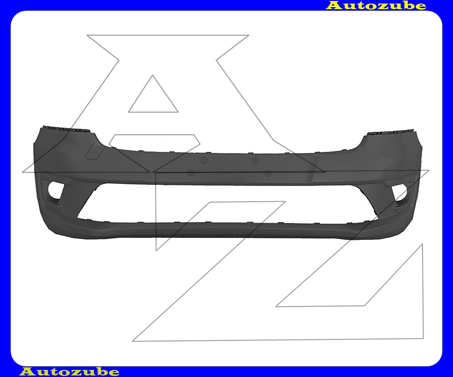 Első lökhárító fekete, ködlámpás (6 szenzor jelöléssel) Első lökhárító fekete, ködlámpás (6 szenzor jelöléssel)