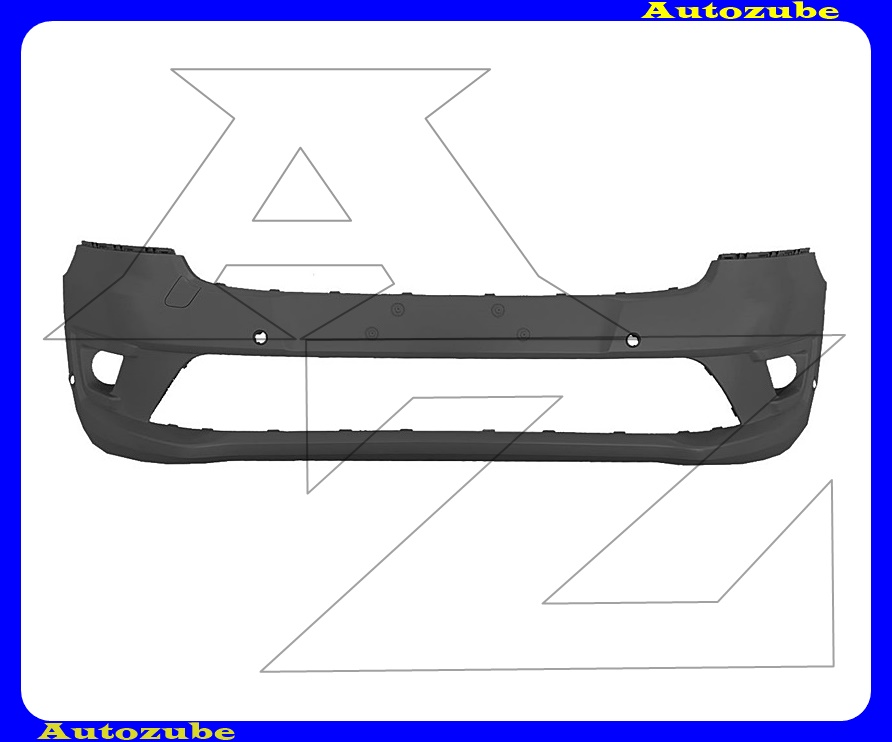 Első lökhárító fekete, ködlámpás, 4 szenzoros Első lökhárító fekete, ködlámpás, 4 szenzoros