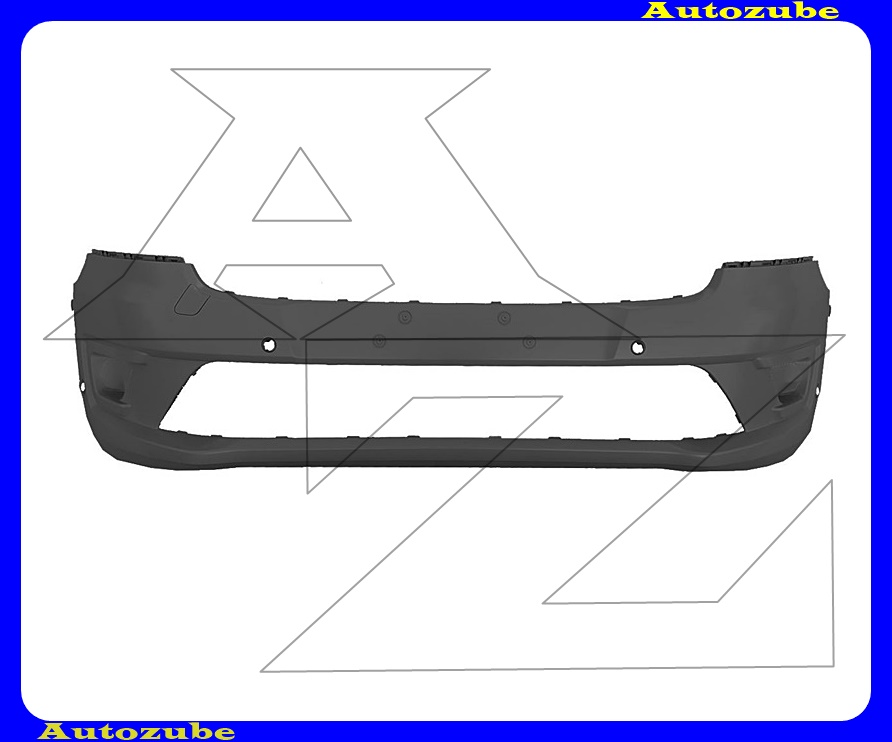 Első lökhárító fekete, 6 szenzoros Első lökhárító fekete, 6 szenzoros