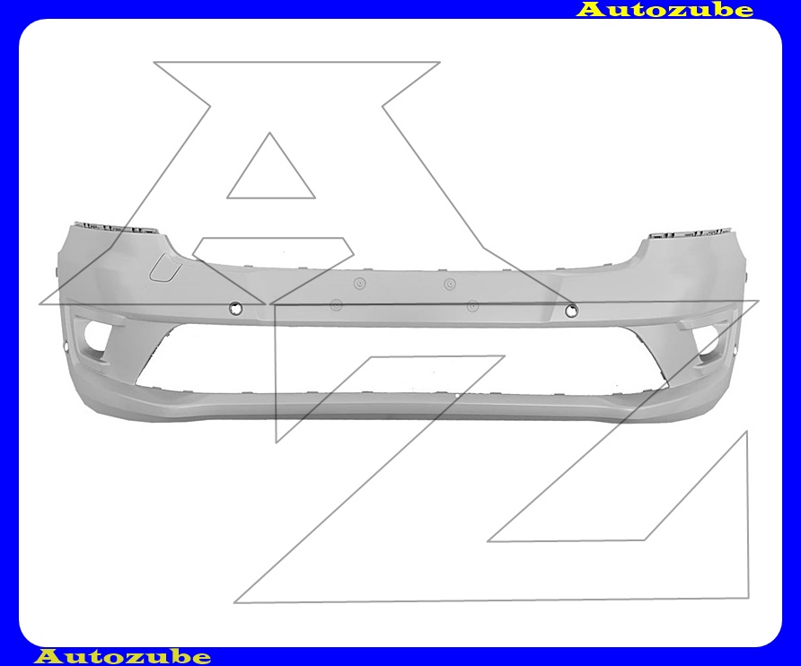 Első lökhárító alapozott, ködlámpás, 6 szenzoros Első lökhárító alapozott, ködlámpás, 6 szenzoros