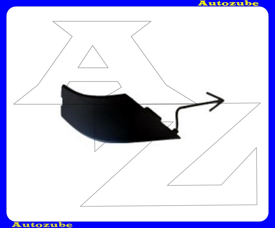 Első lökhárító vonószemtakaró, fekete Első lökhárító vonószemtakaró, fekete