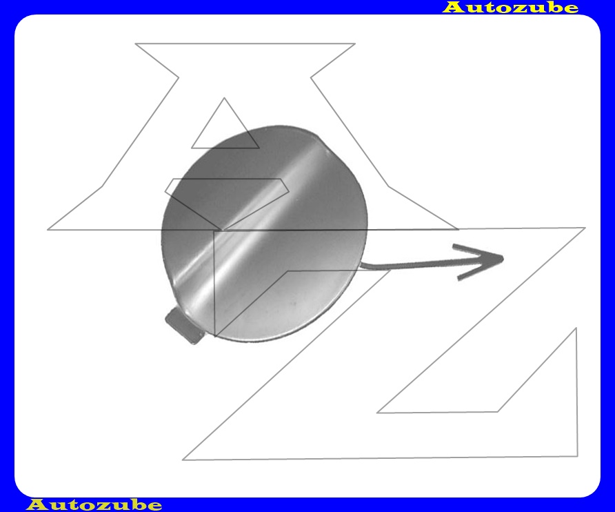 Első lökhárító vonószemtakaró, fényezhető Első lökhárító vonószemtakaró, fényezhető