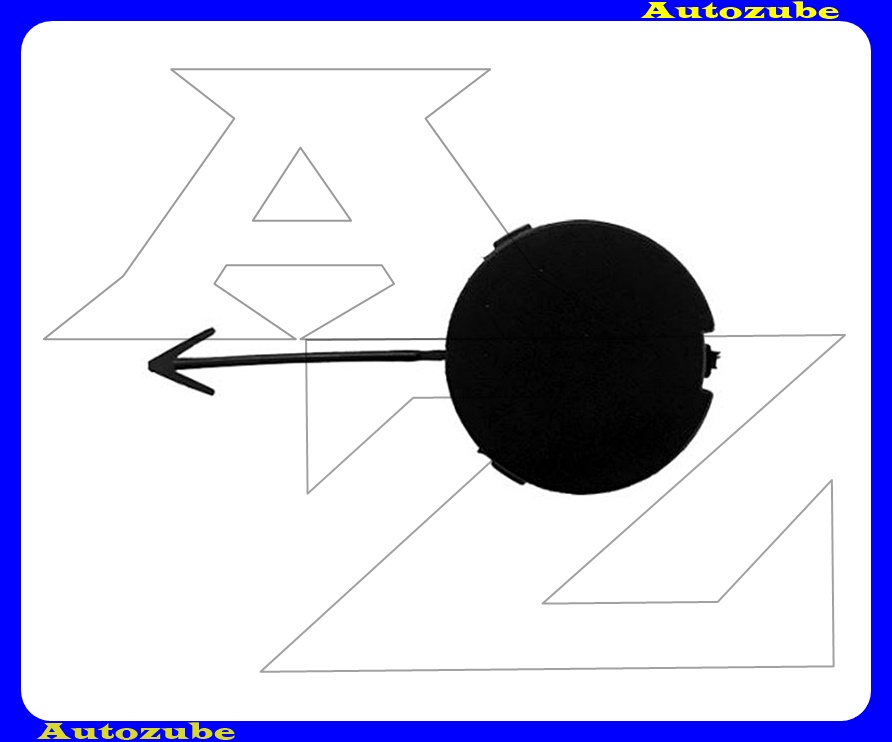 Hátsó lökhárító vonószemtakaró, fekete Hátsó lökhárító vonószemtakaró, fekete
