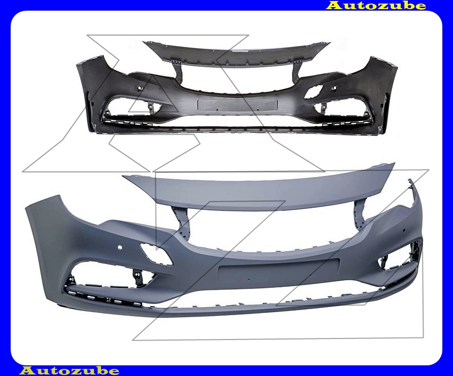Első lökhárító alapozott, 2 szenzoros Első lökhárító alapozott, 2 szenzoros