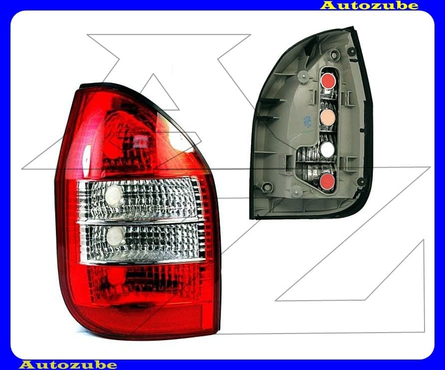 Hátsó lámpa bal, fehér indexes (foglalat nélkül) Hátsó lámpa bal, fehér indexes (foglalat nélkül)