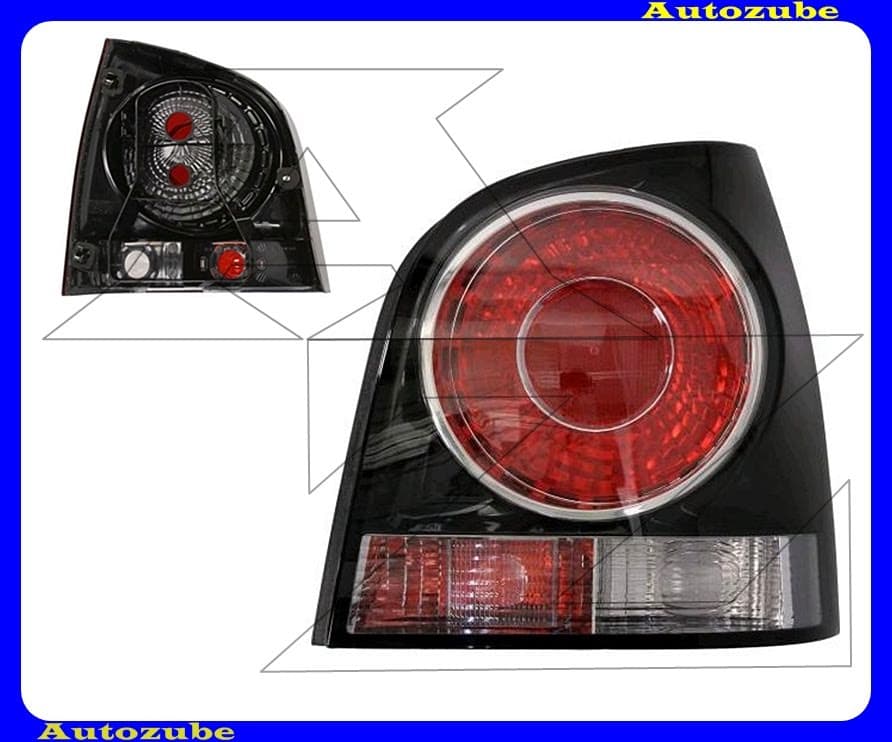 Hátsó lámpa jobb, fekete (foglalat nélkül) {TYC} Hátsó lámpa jobb, fekete (foglalat nélkül) {TYC}