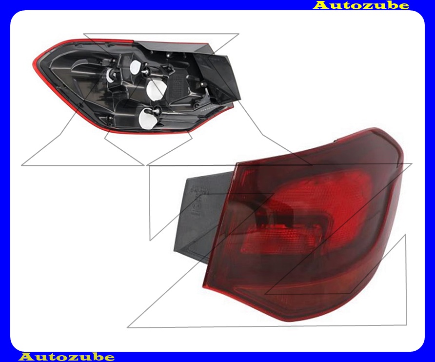 Hátsó lámpa jobb külső Hátsó lámpa jobb külső