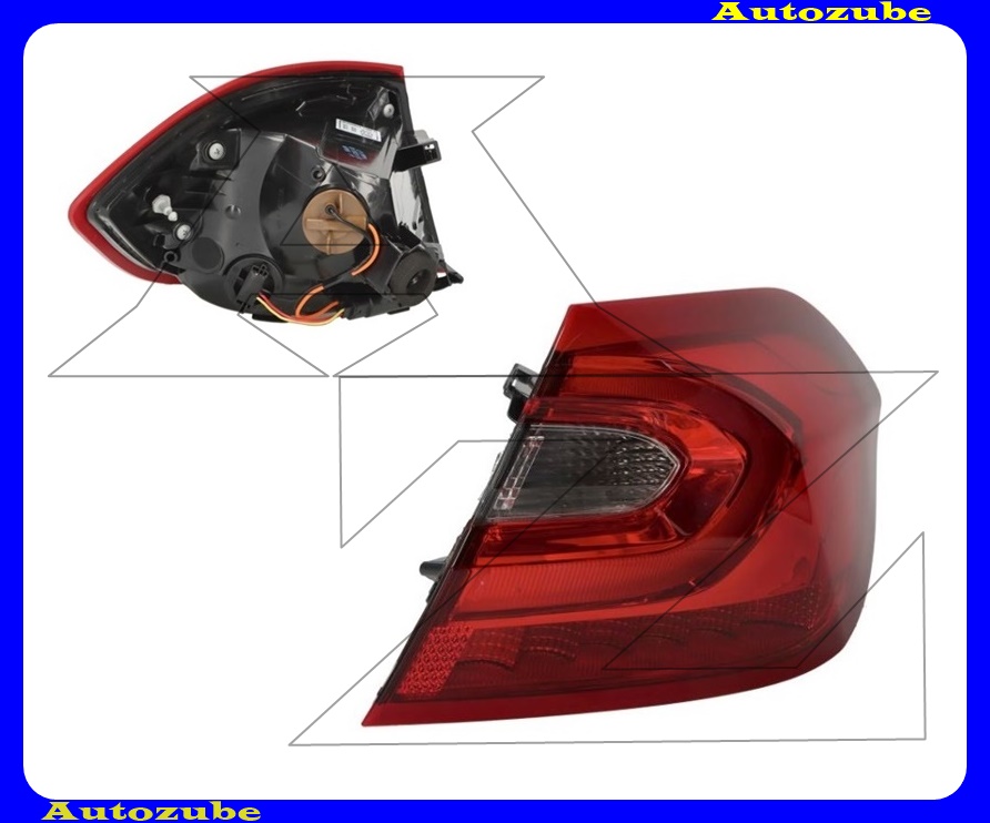 Hátsó lámpa jobb külső Hátsó lámpa jobb külső