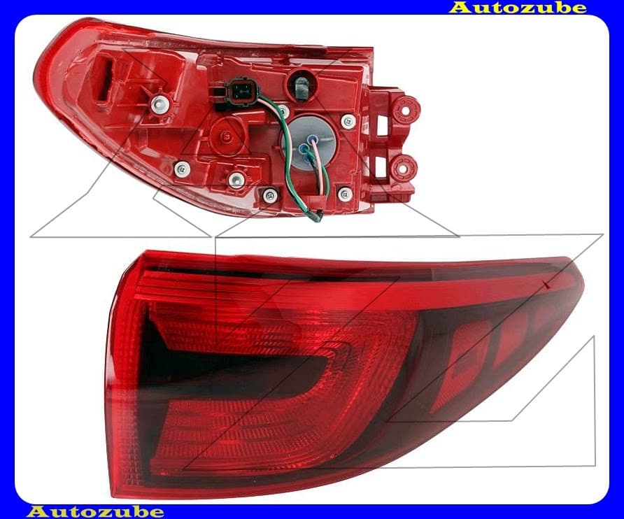 Hátsó lámpa jobb külső Hátsó lámpa jobb külső