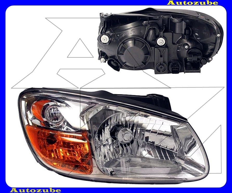 Fényszóró jobb (H4) motorral {DEPO} Fényszóró jobb (H4) motorral {DEPO}