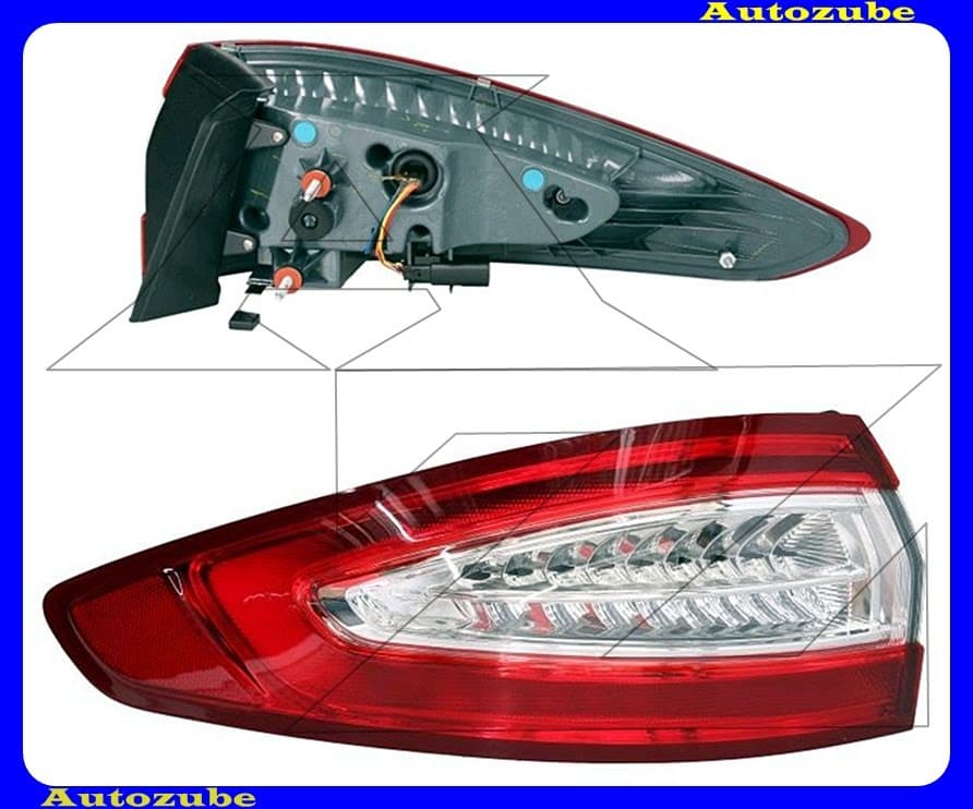 Hátsó lámpa bal külső Hátsó lámpa bal külső