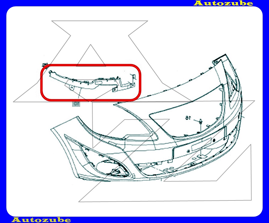 Első lökhárító tartósín jobb belső /Gyári alkatrész/ (Egyedi rendelésre, NEM visszáruzható) Első lökhárító tartósín jobb belső /Gyári alkatrész/ (Egyedi rendelésre, NEM visszáruzható)