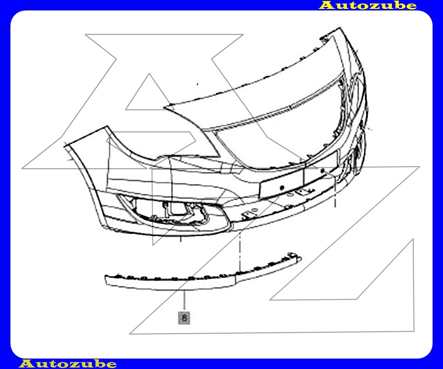 Első lökhárító alatti spoiler jobb (koptató) /Gyári alkatrész/ (Egyedi rendelésre, NEM visszáruzható) Első lökhárító alatti spoiler jobb (koptató) /Gyári alkatrész/ (Egyedi rendelésre, NEM visszáruzható)