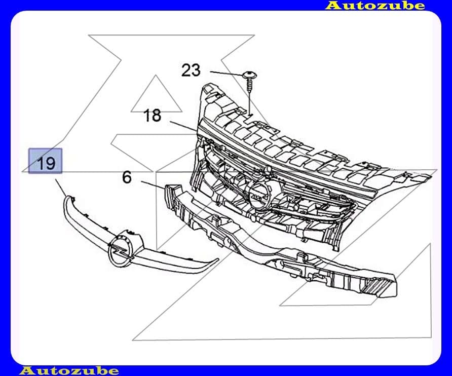 Hűtődíszrács krómdíszléc, emblémával /Gyári alkatrész/ (Egyedi rendelésre, NEM visszáruzható) Hűtődíszrács krómdíszléc, emblémával /Gyári alkatrész/ (Egyedi rendelésre, NEM visszáruzható)