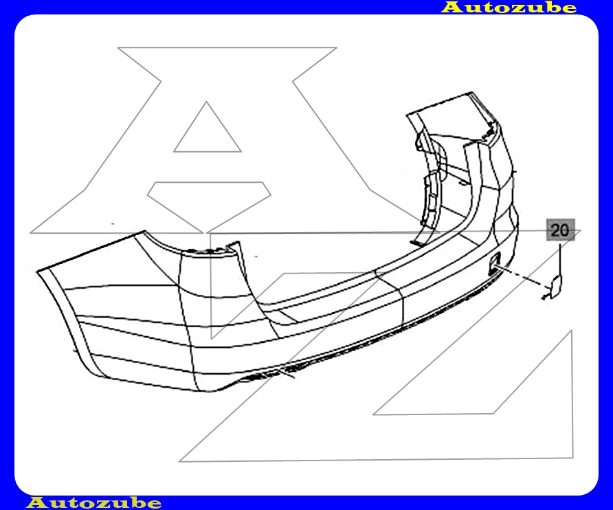 Hátsó lökhárító vonószemtakaró Hátsó lökhárító vonószemtakaró